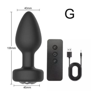 Imagem de Plug anal com controle remoto recarregável 10 velocidades - PEEK, M