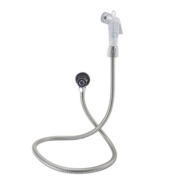 Imagem de Ducha Higiênica Kit Premium ABS Branca Acionamento ¼ Volta - Reino das