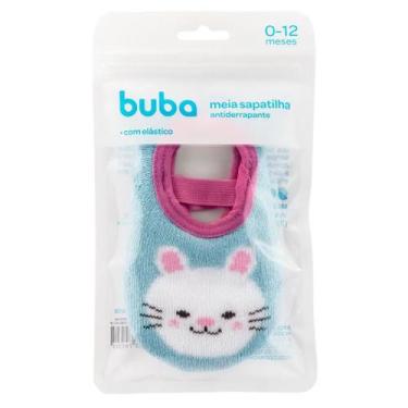 Imagem de Meia Sapatilha Antideslizante Bebê Tamanho P M com Elástico Buba, Coel