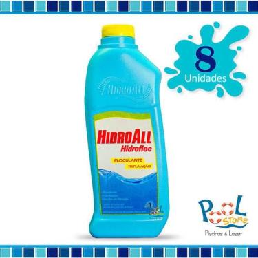 Imagem de Kit Clarificante / Floculante Hidrofloc Hidroall 1 Lt - 08
