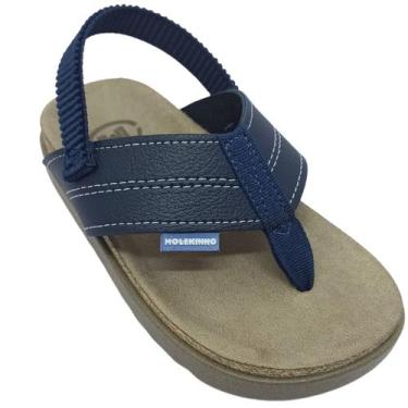 Imagem de Sandália Infantil Molekinho Menino - Tira Elástica e Conforto Diário, 