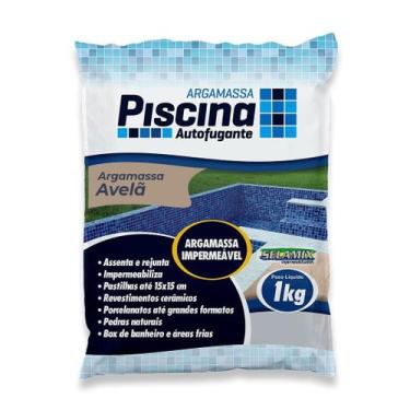 Imagem de Argamassa Piscina Aut. Impermeável  Cor Avela - SELAMIX, 1Kg