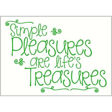 Imagem de Wall Decor Plus More WDPM3154 easures are Life's Treasures Decalque de vinil com letras para arte de parede, 58 cm x 42 cm, verde limão