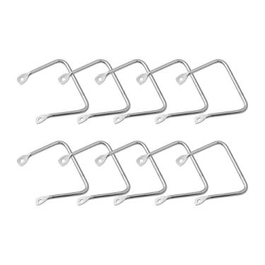 Imagem de DimyFew 10 peças alça de bandeja de servir placa cozida alças acessórios de panela gaveta cozinha pote apertos alça de panela de frutos do mar, S