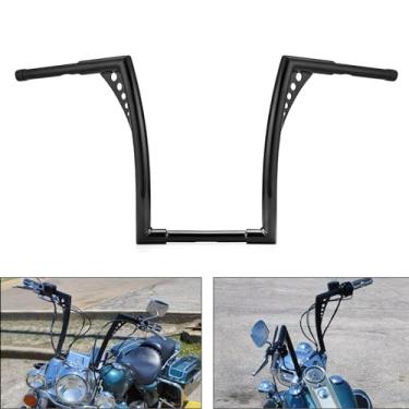 Imagem de WeiSen Hastes de macaco preto brilhante de 35,5 cm para guidão de macaco de 3,1 cm compatíveis com Harley Dyna Softail Sportster XL 883 1200 e Touring Road Glide/Road King