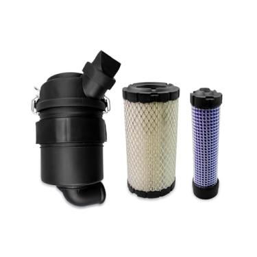 Imagem de TIKSCIENCE Conjunto de filtro principal do filtro de ar substitui G042545 P535396 P822686 compatível com Briggs & Stratton Toro Kawasaki, carcaças de substituição automotiva do filtro de ar do motor