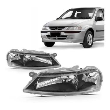 Imagem de Par farol celta 2000 dianteiro preto esquerdo direito