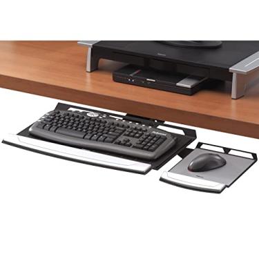 Imagem de Fellowes Bandeja ajustável para teclado Office Suites (8031301), preto/prata, 5 cm x 77 cm x 35 cm