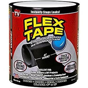 Imagem de Super Fita Adesiva Reparos Flex Tape Cola Tudo 140X10Cm, 10