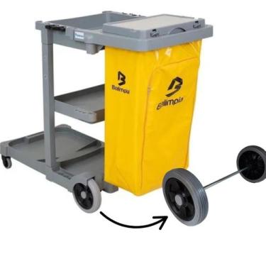 Imagem de Kit Completo 2 Rodas Traseira P/ Carro Funcional bralimpia