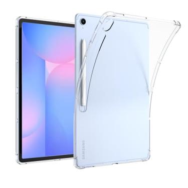 Imagem de Asgens Capa transparente para Samsung Galaxy Tab S10 FE+ 33.3 cm 2025 (SM-X620), capa protetora de silicone TPU macio e leve com absorção de choque para Samsung Galaxy S10 FE+ 33.3 cm 2025