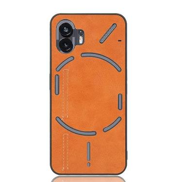 Imagem de Capa de telefone para Nothing Phone 2, capa para telefone 2 capa protetora estilo vaca couro PU capa protetora, capa antiderrapante à prova de choque para capa de telefone 2