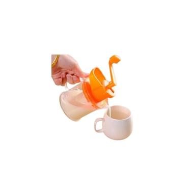 Imagem de Espremedor Manual de Frutas e Grãos com Processador, 400 ml, Transparente