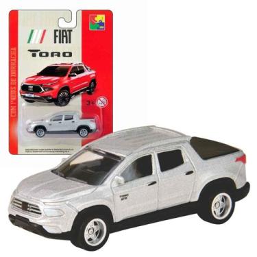 Imagem de Fiat Toro Carrinho Miniatura Cks 1:64 Pneus De Borracha Coleção Pick u