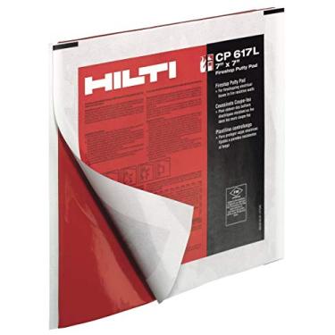 Imagem de HIlti 373387 Almofada de massa CP 617XL 23 cm x 23 cm (caixa com 20) proteção contra incêndio