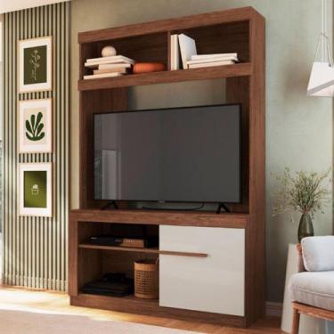 Imagem de Estante para TV Até 49 Polegadas 1 Porta Wengue/Cristalo Es503 - Decib