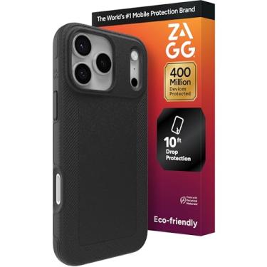 Imagem de ZAGG Capa de celular Luxe Snap para iPhone 17 Pro Max - preta, grafeno durável para proteção contra quedas (3 m), design fino e leve, compatível com MagSafe