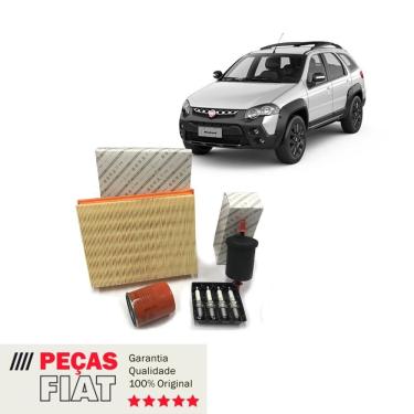 Imagem de Kit Revisão Filtro Vela Palio Weekend Fiat 7088845