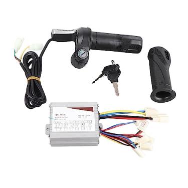 Imagem de aqxreight 24V 500W Controlador de Velocidade do Motor Escovado e Aderência do Acelerador para Bicicletas Elétricas, Triciclos e Motocicletas