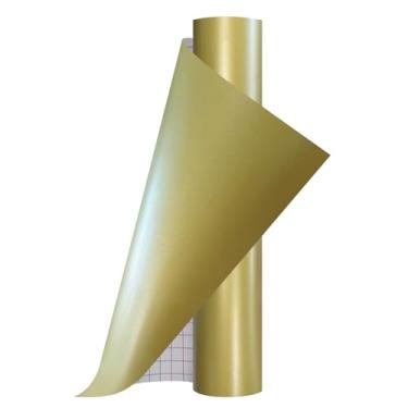 Imagem de Ant Vinil permanente adesivo inteligente compatível com a série Cricut Explore and Maker sem tapetes de corte, crie projetos DIY, decalques, adesivos e mais (ouro, 33 cm x 1,5 m)