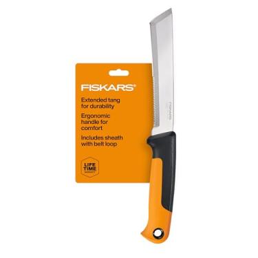Imagem de Fiskars 340150-1001 Faca de colheita de alimentos para jardinagem preta/laranja
