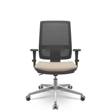 Imagem de Cadeira brizza tela 3d backplax aluminio - poliéster