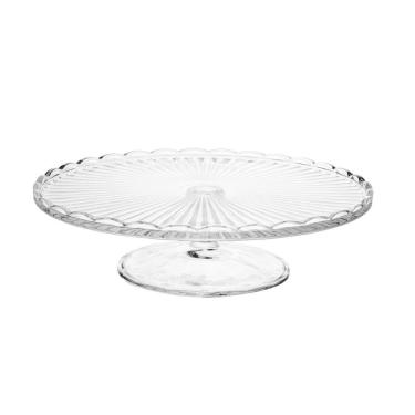 Imagem de Prato 28,5X7,7Cm Para Bolo Com Pé De Vidro Bangkok