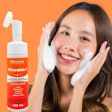 Imagem de Mousse Micelar Facial Rhenuks Vitamina C 150ml  Limpeza e Luminosidade