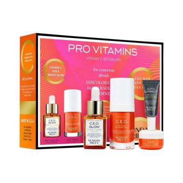 Imagem de Kit Skincare Cimpleto Pro Vitaminas 4 Produtos, SUNDAY RILEY, Laranja