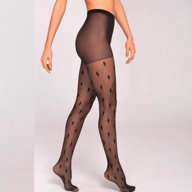 Imagem de Meia Calça Fina Loba Raios - FIO 15 5758-003 RAIOS, Preto, P