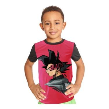 Imagem de Camiseta Infantil Dragon Ball Goku Black Ref:851 - smoke, Preto, 8