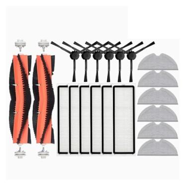 Imagem de Compatible With Xiaomi Mi Robot Vacuum-Mop 2 STYTJ03ZHM Vacuum Cleaner Accessories Hepa Filter Mop Cloth Main Side Brush Spare Parts(Black)