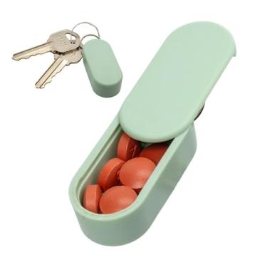 Imagem de Pill Pod Porta-comprimidos magnético padrão – maior capacidade, durável e leve com design minimalista elegante – organizador de comprimidos de viagem seguro e portátil para uso diário (menta)