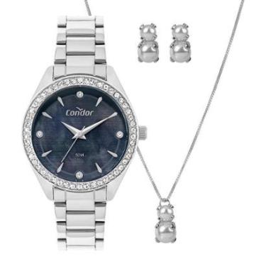 Imagem de Kit Condor Feminino Elegante Prata - CO2036MYX/K4P-Feminino