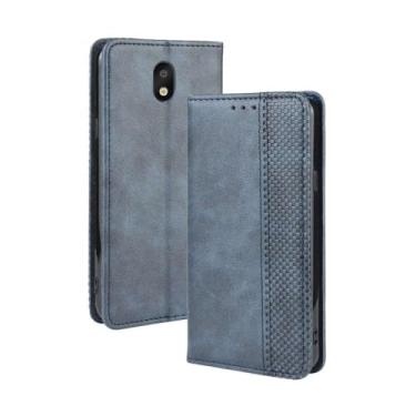 Imagem de Capa para LG K30 2019,Retro Flip magnético,Caso de telefone de couro PU,Design de carteira com 3 slots de cartão e 1 clipe de dinheiro -Blue