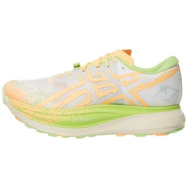 Imagem de ASICS Tênis unissex adulto Metafuji Trail, Brilho creme/laranja, 14.5 Women/13 Men