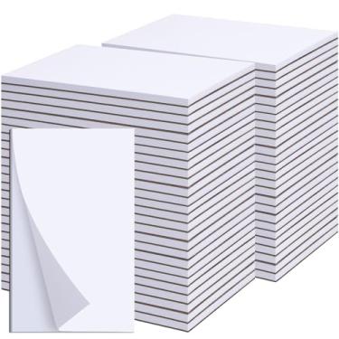 Imagem de Blocos de notas 7 x 12 cm, pacote com 36 blocos pequenos, blocos de notas para servidor, blocos de raspadinhas, 7 x 12 cm, papel branco, 50 folhas por bloco de notas em branco, 7 x 12 cm, mini blocos