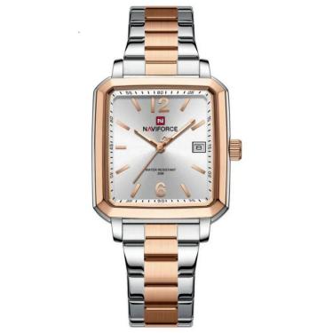 Imagem de Relógio Masculino Design Quadrado Casual Esportivo De Quartzo Impermeavel Rose