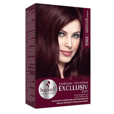 Imagem de Tonalizante Haskell Excllusiv Tom 5562 Castanho Claro Vermelho Violeta