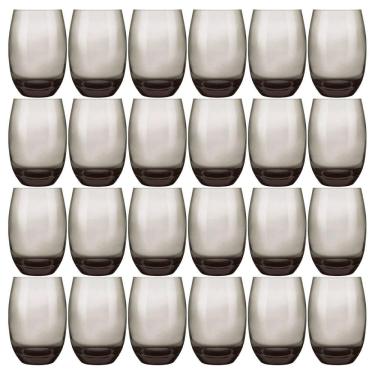 Imagem de Jogo De Copos Nadir Long Drink Aruba 465Ml Fumê Com 24 Peças