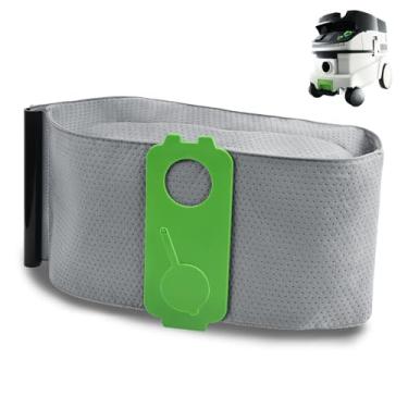Imagem de Saco de pó reutilizável para Festool Midi, Mini, CT 15, saco de pó reutilizável premium com capacidade de 15 L compatível com extratores de poeira Festool fabricados antes de 2019, ótimo substituto