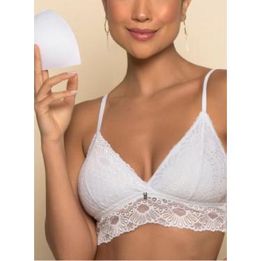 Imagem de Sutiã Top Nayane ST 05 0005 Bojo Removível Rendado Microfibra T. 40/46