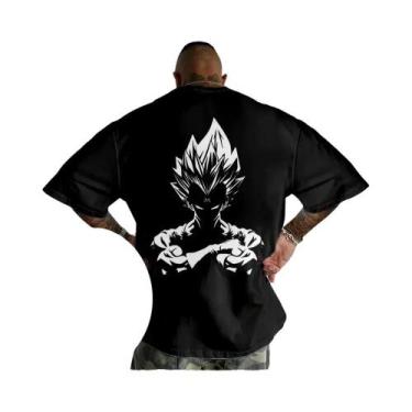Imagem de Camiseta Masculina Dragon Ball Vegeta Anime Verão Manga Curta Tendênci