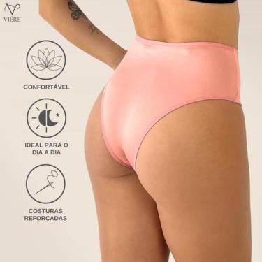 Imagem de Kit 3 Calcinhas Cós Alto Duplo Modeladora Cores Sortidas Tamanho:PCor: