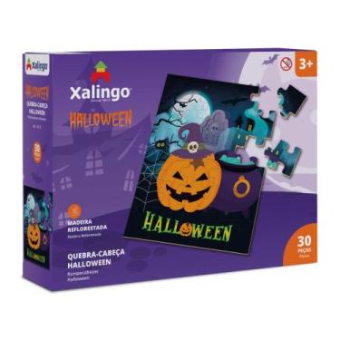 Imagem de Brinquedo Infantil Quebra-Cabeça Halloween 30 Peças Xalingo - 11310