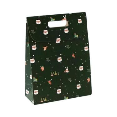 Imagem de Caixa de presente de Natal saco de doces portátil flip cover lembrança