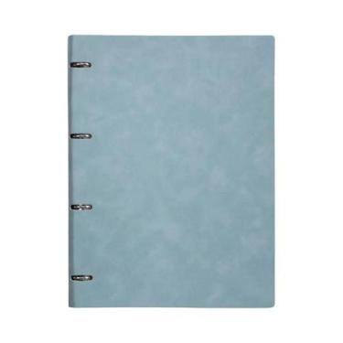 Imagem de Caderno Refilável A4 Em Couro PU Multicolorido Com Papel Grosso De 120