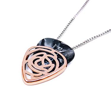 Imagem de PICKRING Colar com suporte de palheta em forma de rosa, Latão,