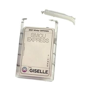 Imagem de Porta-Cartões De Acrílico Transparente Com Dois Slots E Elástico Para 