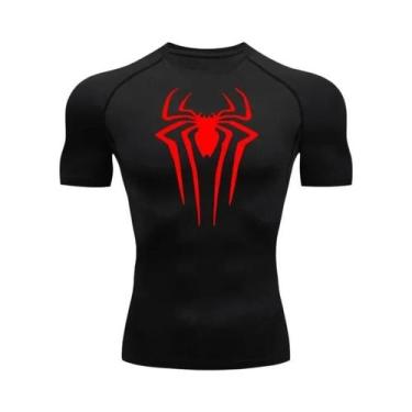 Imagem de Camiseta Esportiva Masculina De Verão Estampada Respirável De Secagem 
